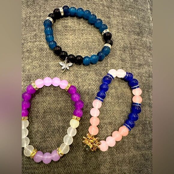 Glass beaded bracelets assortment - Picture 1 of 5